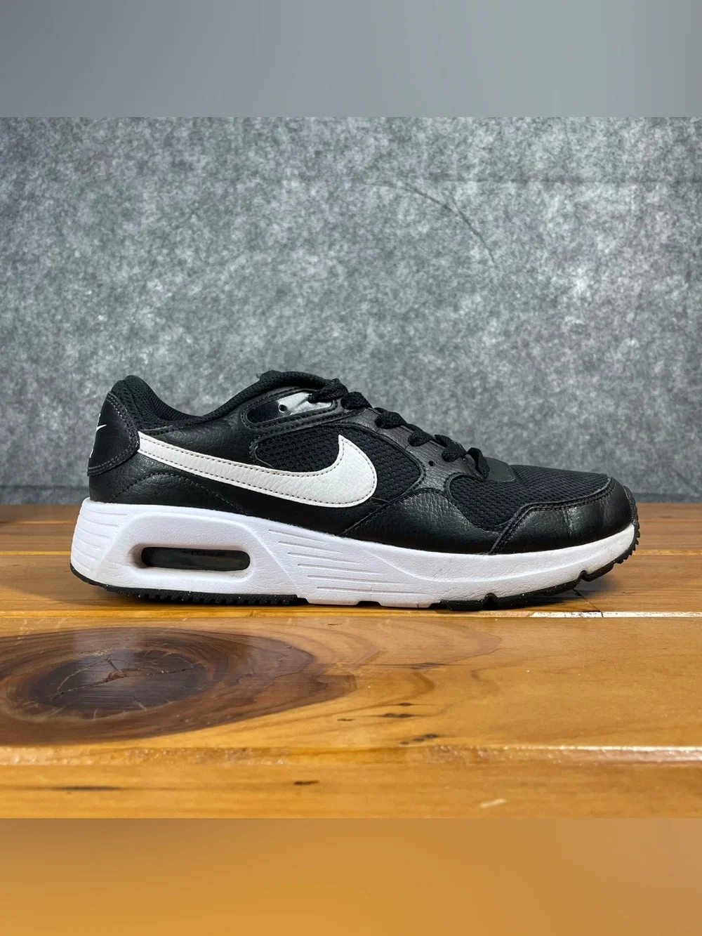 Nike Air Max SC Mens Size 8 Black White Low Top Running Walking Shoes CW4555-002